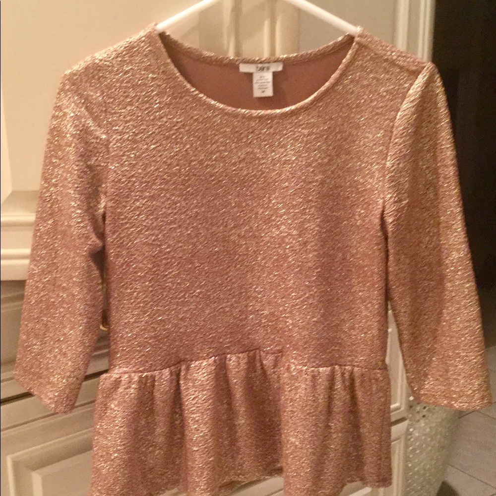 Bar III Peplum Top